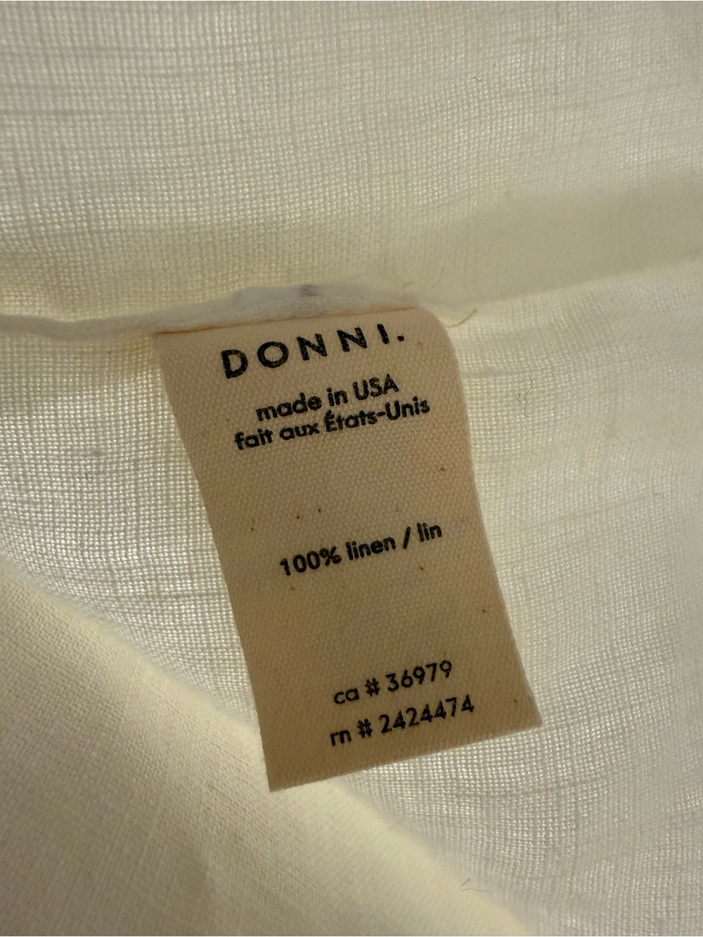 DONNI Women’s Linen Vest - Picture 8 of 8